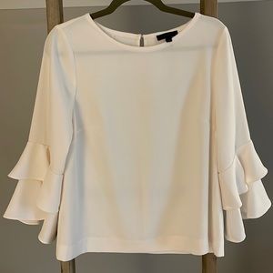 J. Crew Flutter Sleeve Blouse